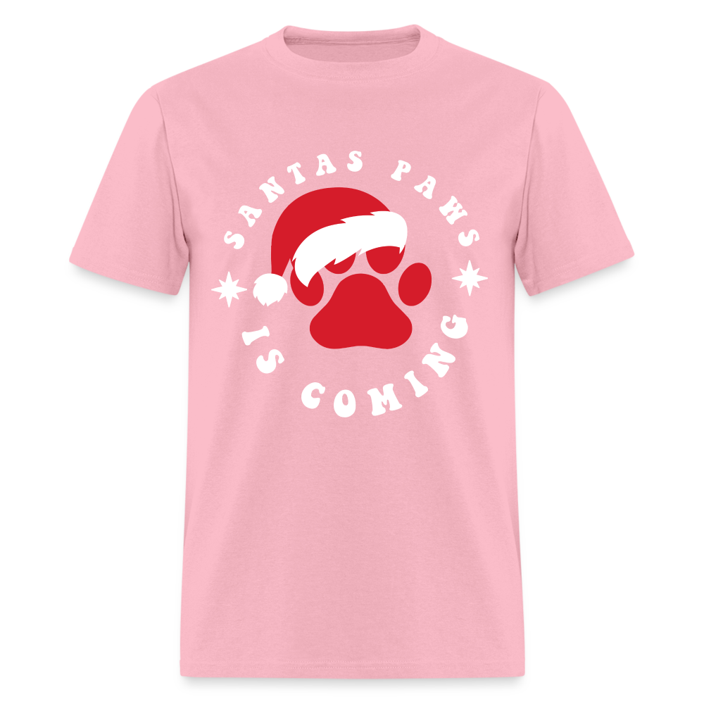Santa Paws Is Coming Pink - pink