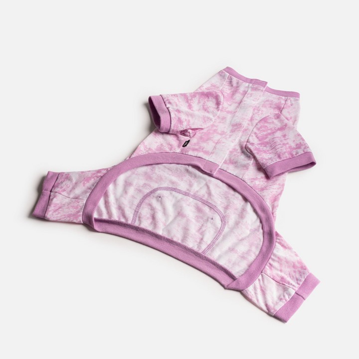 Dog Pajama - Pink Tie Dye