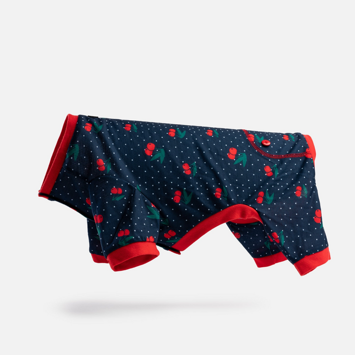 Fruit Dog Pajama - Cherry