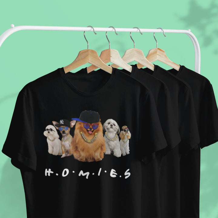 Pomeranian Homies Tee