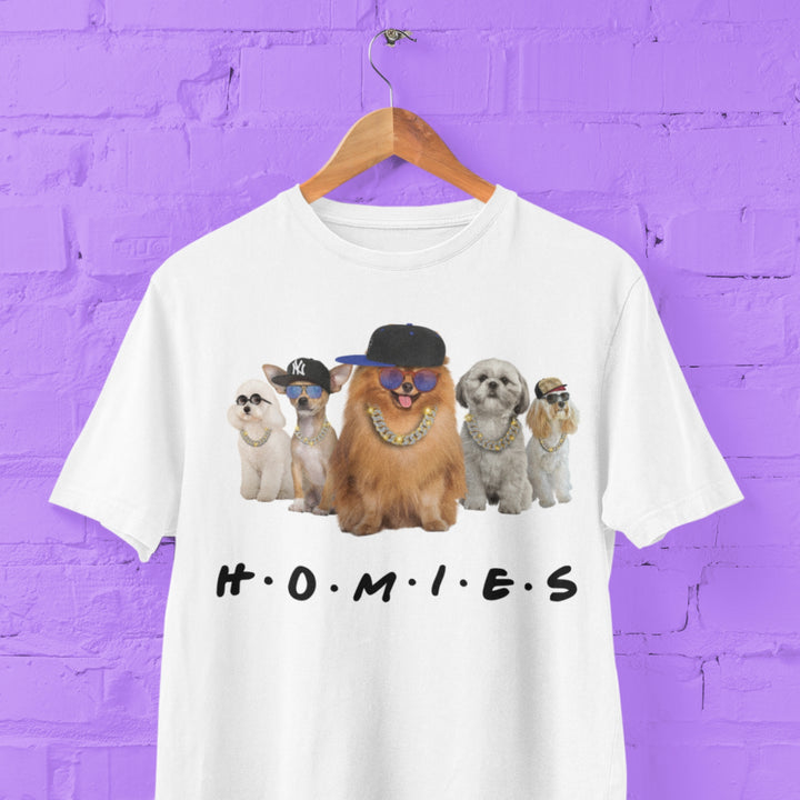 Pomeranian Homies Tee