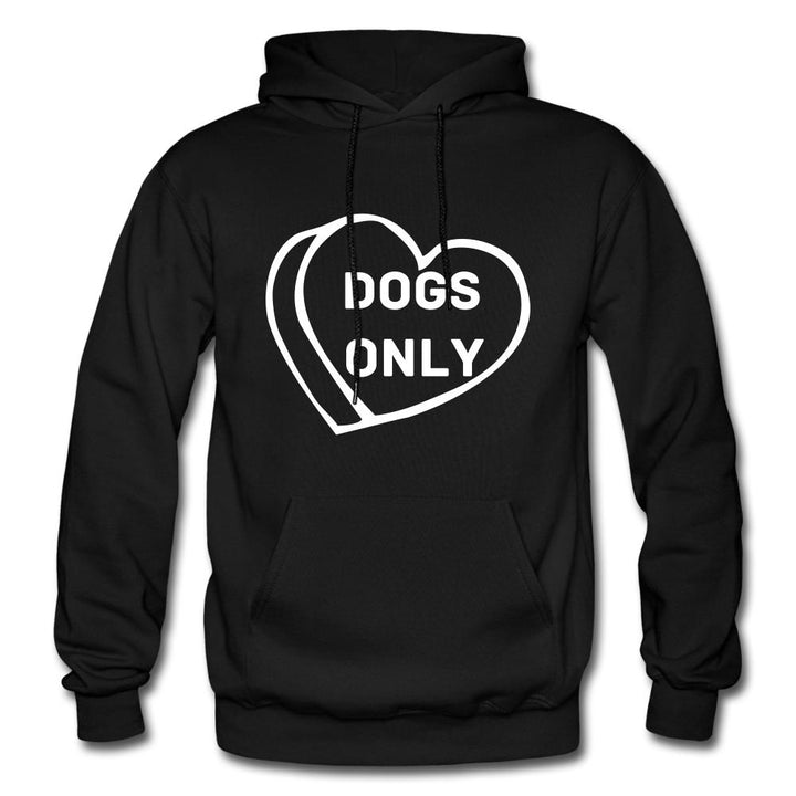 Dogs Only! Candy Heart Hoodie - The Spoiled Dog Shop